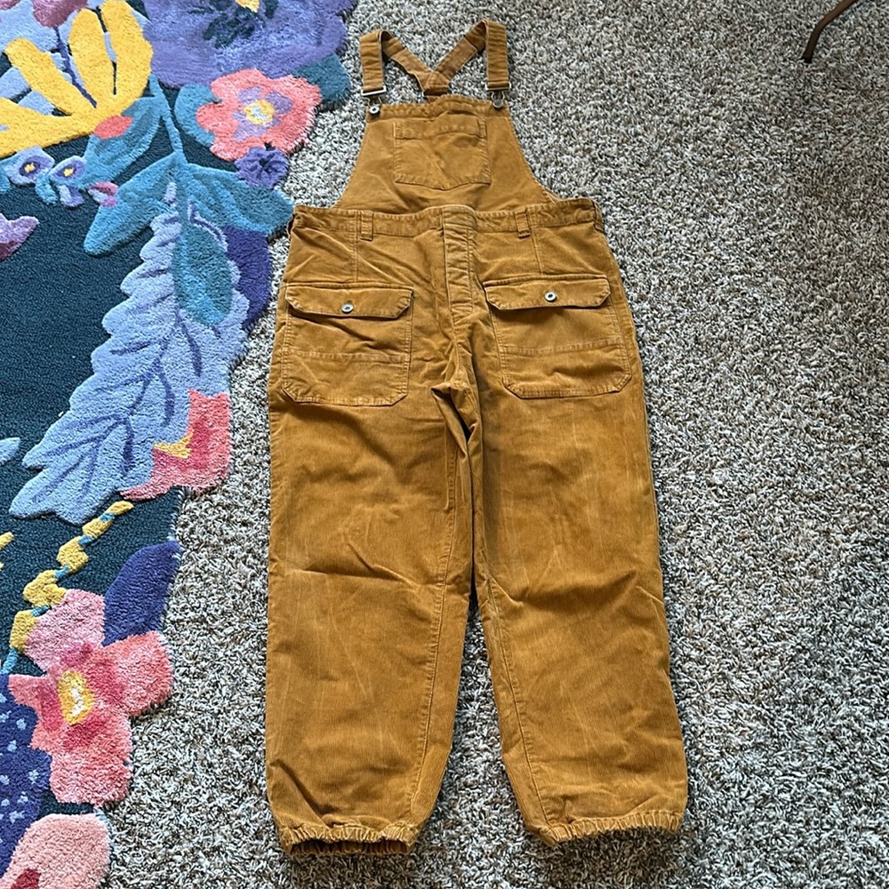 Mustard Free People Corduroy Overalls